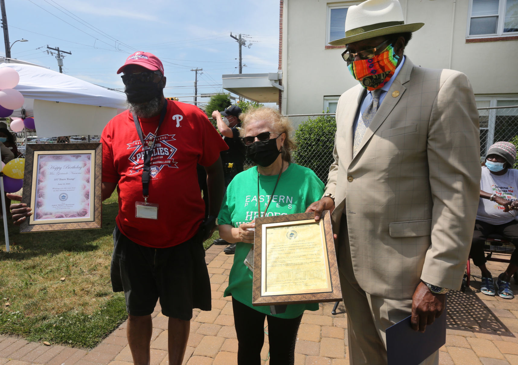 Gertrude Newsome turns 107